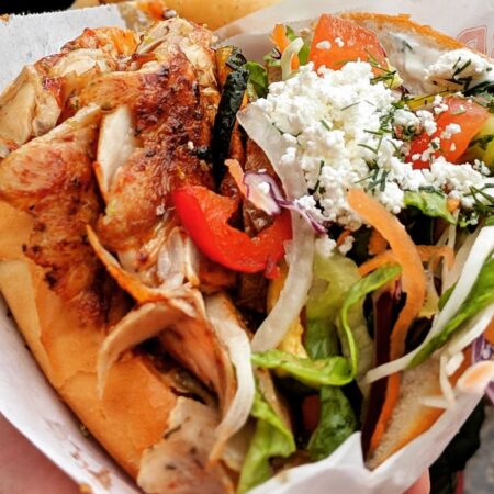 Kebab con Queso