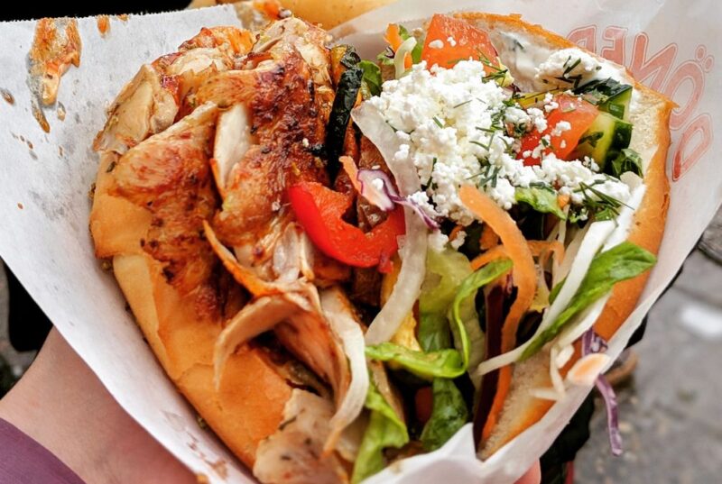Kebab con Queso